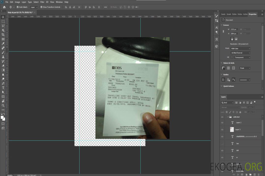 Chèque bancaire DBS de Singapour template Chèque bancaire DBS de Singapour template